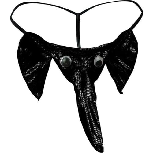 Elephant Bulge Pouch G String Panties Sexy Men Underwear Mens Elastic T-Back Lingerie Thong Erotic Lingerie Underpants
