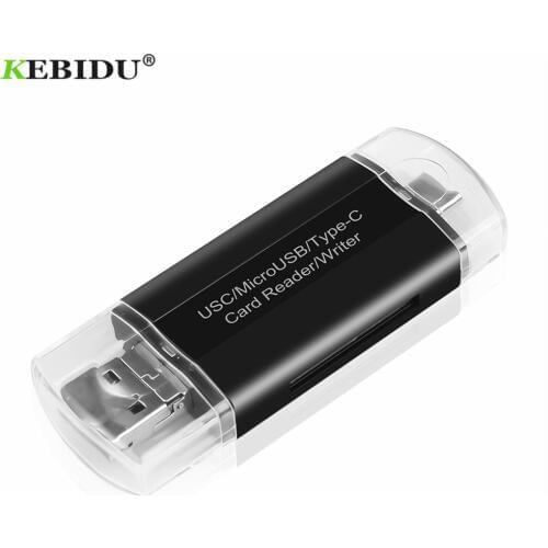 KEBIDU High Speed 5-in-1 Type C OTG Card Reader With USB For PC USB 3.0 Read TF Memory Card Reader Adapter For Android Computer