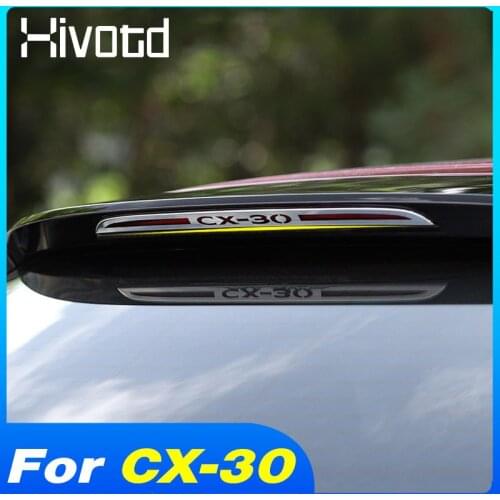 For Mazda CX30 CX-30 2020 2021 Rear Brake Lights LED High Mount Stop Signal Light Taillight Warning Strip Exterior Modification