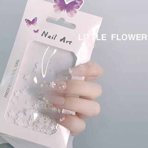 M4YA 1 Bag 3D Flower Nail Art Charms Decoration Nails Design Decals for Women Girls DIY Craft Tool