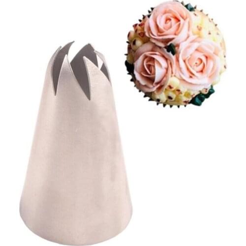 1PCS #333 Russian Pastry Nozzles For Cream Icing Piping Nozzles Cake Decoration Tips Leaf Tulip Rose Tips Confectionery