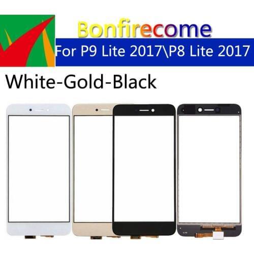 10Pcs\lot Touchscreen For Huawei P9 Lite 2017 Touch Screen Panel Sensor Digitizer For Huawei P8 Lite 2017 PRA-LX1 LX2 PRA-LA1