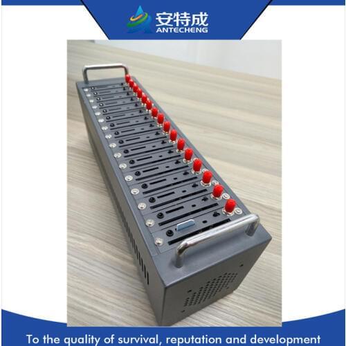 16 ports bulk sms machine low cost gsm sms modem support at command