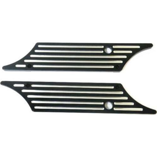 2x Motorcycle CNC Hard Saddle Bag Latch Cover Face For Harley 1993 - 2013 FLHT Touring 94 95 96 97 98 99 01 02 03 04 05 06 07