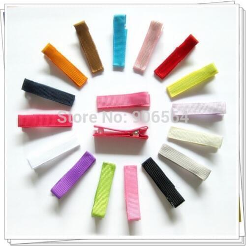 300Pcs 56Mm DIY Hair Accessories Handwork Clips Girl Ribbon Hair Bows Clip Ribbon Lined Alligator Hair Clips 16 Colors 141201071