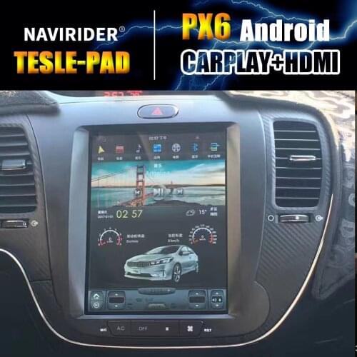 PX6 Car Bluetooth Screen Tesla Android 9.0 GPS Navigation 2013 K3 Multimedia For KIA Cerato Forte Radio Stereo DSP Head Unit