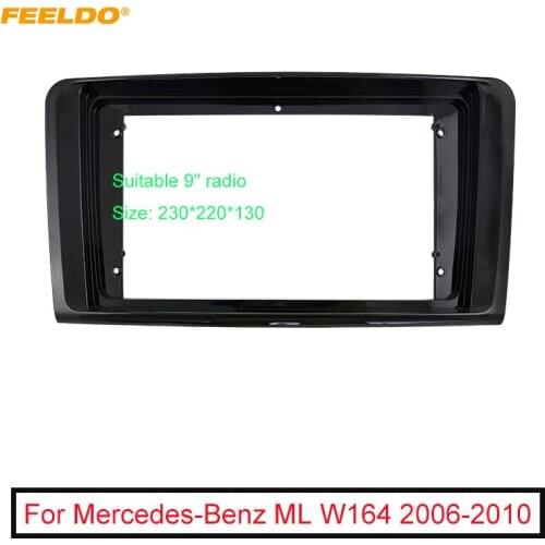 Car Stereo 2Din Big Screen Fascia Frame Adapter For Mercedes-Benz ML W164 06-10 Audio Dash Fitting Panel Frame Kit