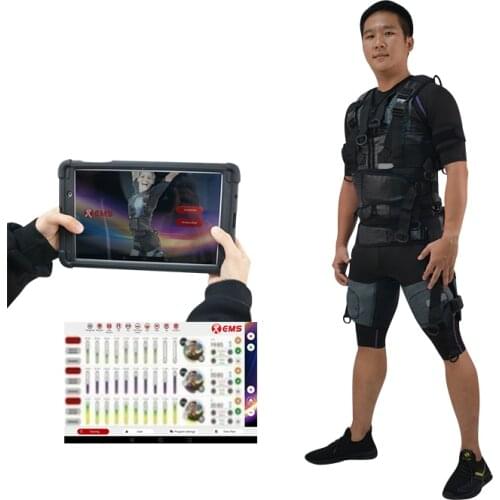 Wireless EMS Fitness Training Suit XEMS App Pad or Phone Control Android System for Muscle Stimulator Equipment Xbody Machine