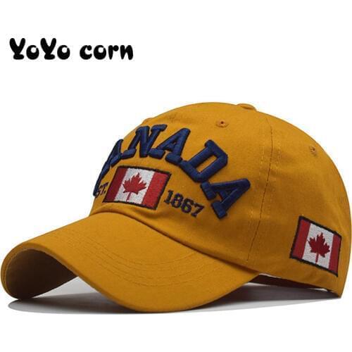 I love canada New Washed Cotton Baseball Cap Snapback Hat For Men Women Dad Hat Embroidery Casual hats Casquette Hip Hop Caps