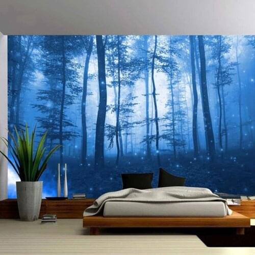 Natural Forest Printed Large Wall Tapestry Hippie Wall Hanging Bohemian Wall Tapestries 95x73cm Tapestry Wall Hanging