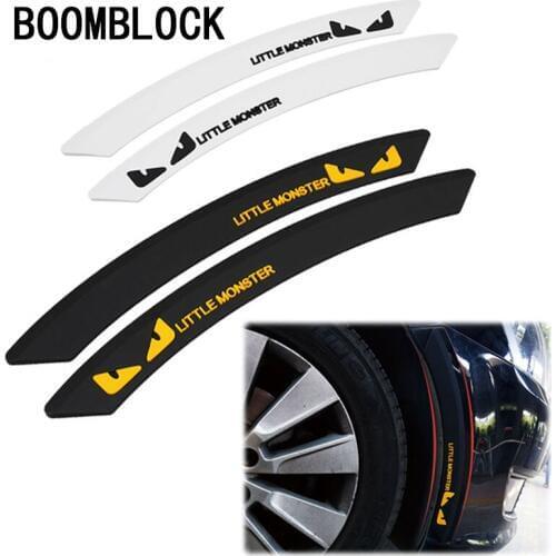 BOOMBLOCK 2pcs/set 3D Car Tire Eyebrow Stickers For Saab Chevrolet Cruze VW Passat B5 B6 B7 Toyota Corolla 2008 RAV4 Accessories