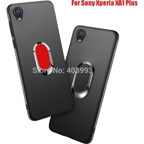 Case For Sony Xperia XA1 Plus Finger Ring Magnet Matte Protector Case For Sony Xperia XA1 Plus Dual G3412 G3416 G3426 G3421
