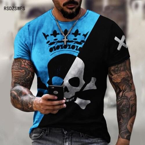 Rose Print T-Shirt MenS 2021 New Design Style Big Bed Print Wasteland Style T-Shirt Comfortable Breathable Quick Drying Fabric