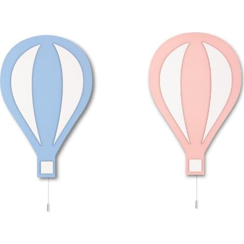 Set of 2- Nursery Balloon Lamp Air Balloon Light Wooden Led Light Baby Night Lamp My Childs Room Decor