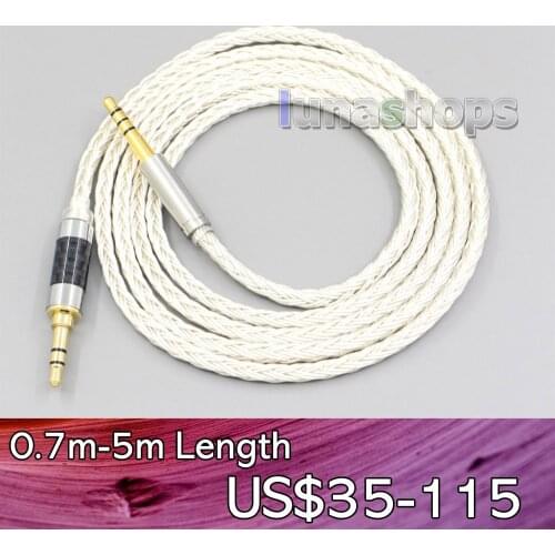 LN007214 16 Core OCC Silver Plated Headphone Earphone Cable For HIFIMAN Edition S Deva HE-R10 Headset