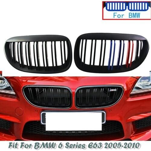 M Performance Car Front Bumper Racing Kidney Grilles Replacement For BMW E63 E64 BMW 6 Series Coupe E63 M6 650Ci 645Ci 2003-2010
