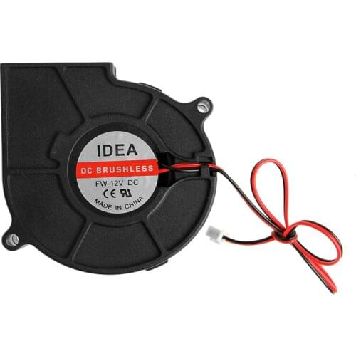 M5TE 75mmx30mm DC 12V 0.24A 2-Pin Computer PC Sleeve-Bearing Blower Cooling Fan 7530