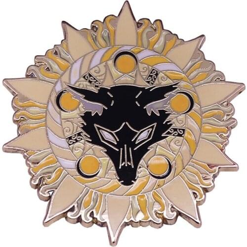 Cute Wolf Hard Enamel Pins Movies TV Brooches Women Men Lapel Badges Backpack Collar Fashion Jewelry Gifts For Kids Friend