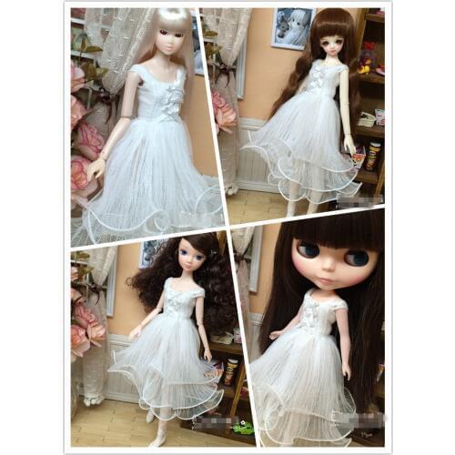 Fashion 1/6 Handmade skirt for Blyth Azone Momoko Doll Clothes Accessories toys girl play house Free shipping