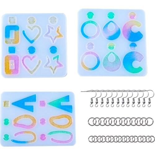 Handmade Resin Mold Earrings Pendant Silicone Mold Silicone Set Handmade Mirror Set