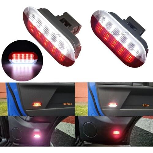 New Led Door Courtesy Lights Under Warning Lamps For VW Golf MK3 MK4 Polo Jetta Sharan Vento Touran Skoda Octavia Seat