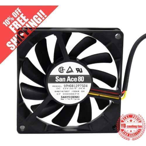 NEW SANYO DENKI SAN ACE 8CM 4PIN 8015 PWM 9PH0812P7S04 slim cooling fan