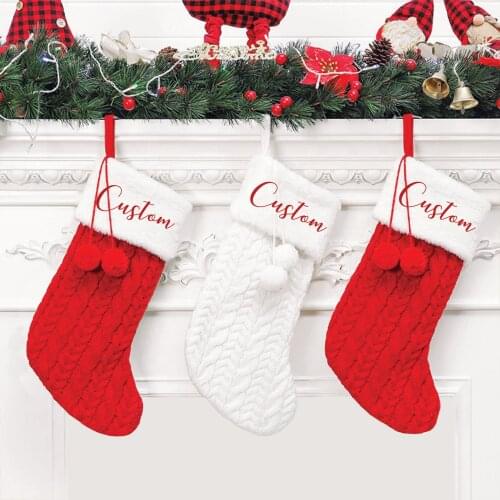 Personalized Christmas Stocking Knit Christmas Stocking Custom Christmas Stockings Personalized Stockings Christmas Stockings