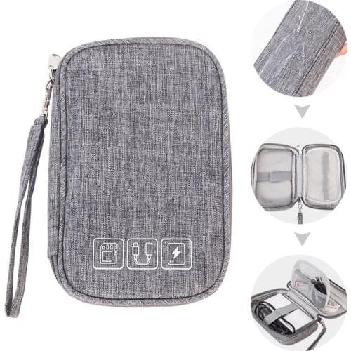 Portable Digital Storage Bags USB Cable Organizer Gadgets Wires Charger Power Storager Mobile Phone Accessories Hand Bag