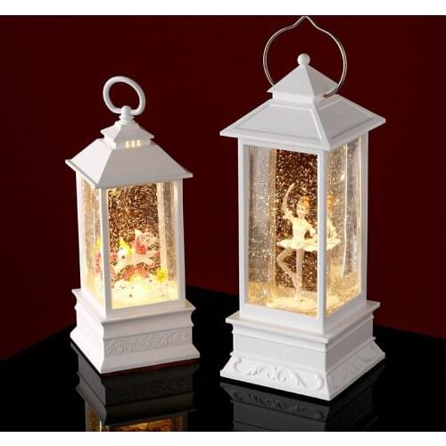 Christmas Decorations for Home Ornaments Santa Claus Snowman Elk Girl Music Box Birthday Fesival Gift for Kids Friends Ornaments