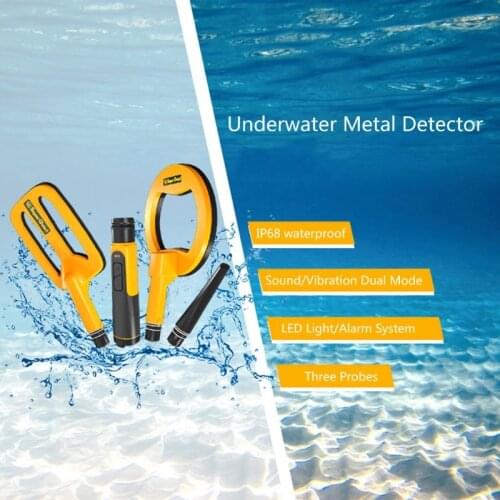 Coil Scanning Hand Held Gold Detector Underwater Metal Detector 3 Probe Pulse