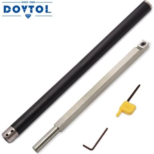 Carbide Tipped Lathe Chisel Wood Turning Tool Set Rougher Tools Bar with 14mm Square Carbide Insert Cutter for Wood Hobbyist