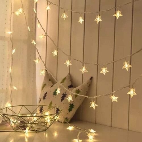 10m-50m Star String Lights Plug in Fairy String Lights Waterproof Decorative Star Twinkle Lights for Bedroom Wall Wedding Indoor