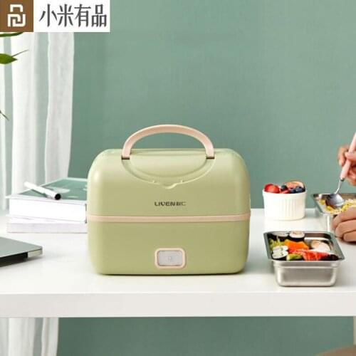 Youpin Liren Portable Cooking Electric Lunch Box Silent Multifunctional Electric Heating Cooking Large Capacity Double Layer