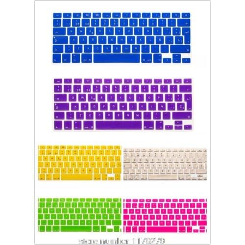 Spainish Keyboard Cover Protector for MacBook Air 13" 13.3 Inch Spain Language Keyboard Cover Silicone Skin for Mac air 13.3 13