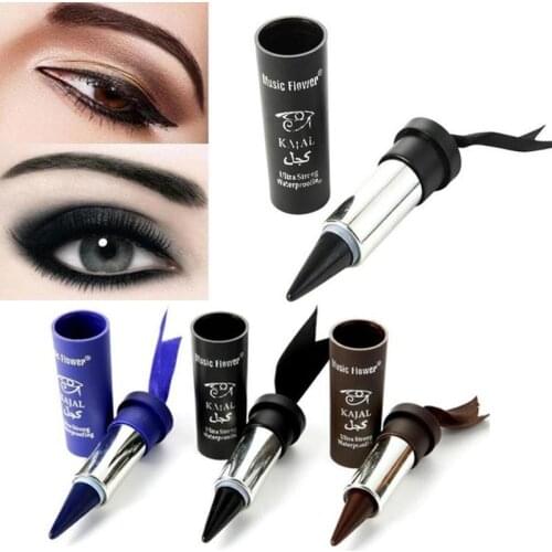 1Pcs Black Blue Smoky Eyeliner Pencil Thick Waterproof Quick Dry Eye Liner Pen Eyes Makeup Cosmetics for Women delineador de ojo