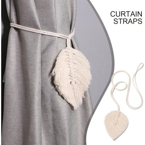 1PC Holder For Curtains Braided INS Tiebacks Hooks Clips Cortinas Rod Grab Attache Rideau Tie Room Home Decoration Accessories