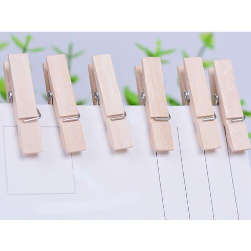 10/20/50Pcs Natural Mini Spring Wood Clips Clothes Photo Paper Peg Pin Clothespin Craft Clips Party Home Decoration New