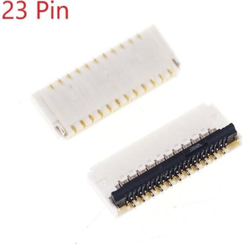 10 pcs FPC connector 23 Pin 0.3 mm pitch 0.9 mm height back flip type dual sided Top and Bottom Right Angle SMT FH35C-23S-0.3SH