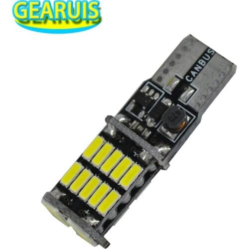 100pcs T10 Canbus 26 SMD 4014 2.5W 0.2A LED error free 194 168 W5W Non polar Auto Wedge Tail Side Bulb reading lamp
