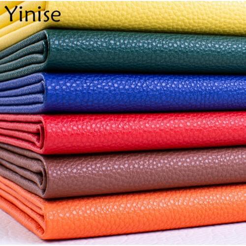 100x138cm Synthetic Leather Fabric 1mm Thicken Lithci PU Leather Fabrics Artificial Faux Leather DIY Sofa Bags Home Decoration