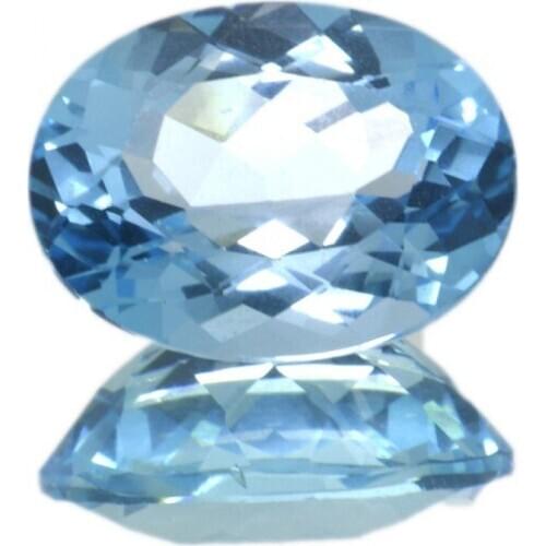 12,14 ct. Blue Topaz Oval Cut