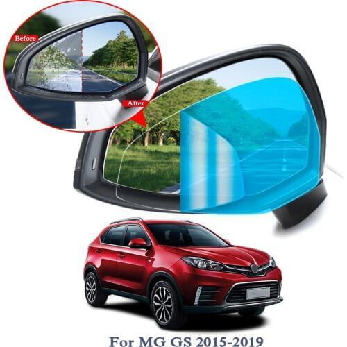 2PCS Anti Fog Car Mirror Window Clear Film Car Rearview Mirror Protective Film For MG GS ZS MG6 2015-2019 Waterproof Car Sticker
