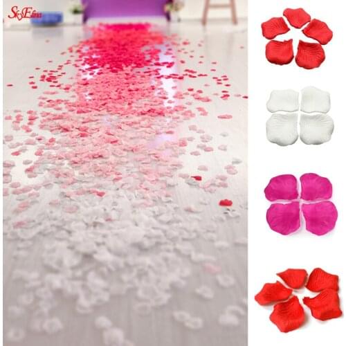 3000pcs Wedding Rose Petals Wedding Decoration Artificial Flowers For Bride Showe Fake Flower Basket Decoration & Wreaths 7Z