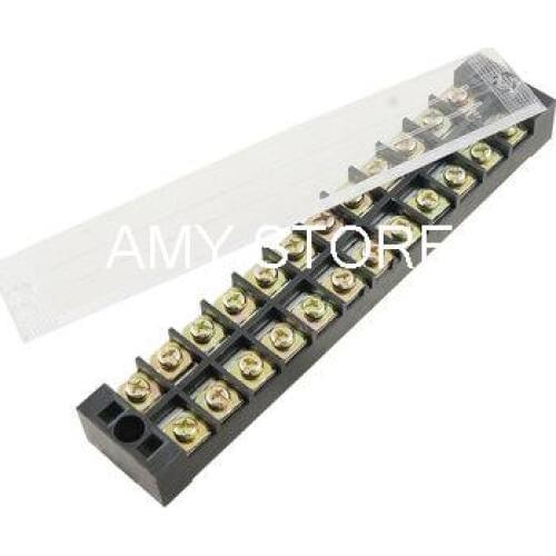 600V 25A Plastic Housing 12 Position Wire Connector Barrier Terminal Block