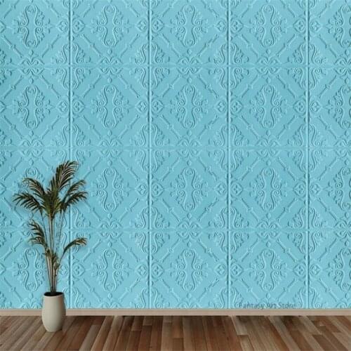 70x70cm 3d Wall Sticker Self-adhesive Panel Decal Pattern Soft Package Thickening Background Living Room Decoration