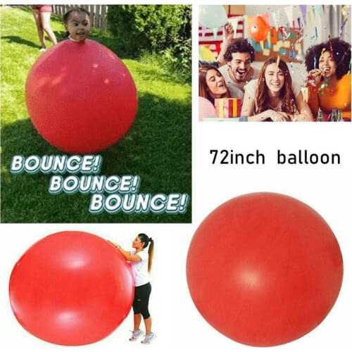 72 Inch Latex Giant Human Egg Balloon Round Climb-in Balloon Birthday Party Supplies Outdoor Funny Game Toy