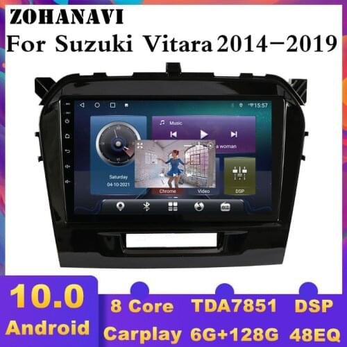 ZOHANAVI DSP Android auto radio for Suzuki Vitara 2017 2018 2019 2015 Radio Audio Car GPS Multimedia Player