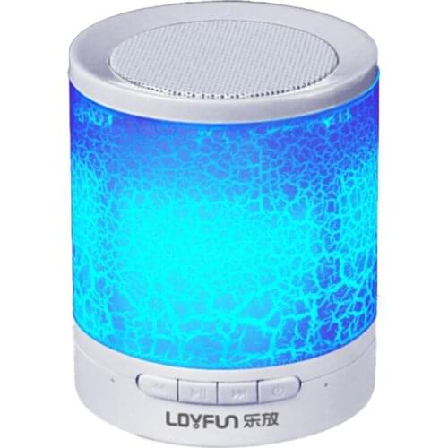 Wireless Bluetooth Speaker Player Touch Pat Light Portable Speaker Colorful LED Night Light Bedside Table Lamp for Better Sleeps
