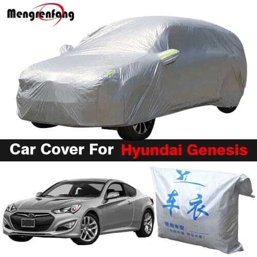 Full Car Cover Outdoor Anti-UV Sun Shade Rain Snow Dust Resistant Auto Cover For Hyundai Genesis Rohens