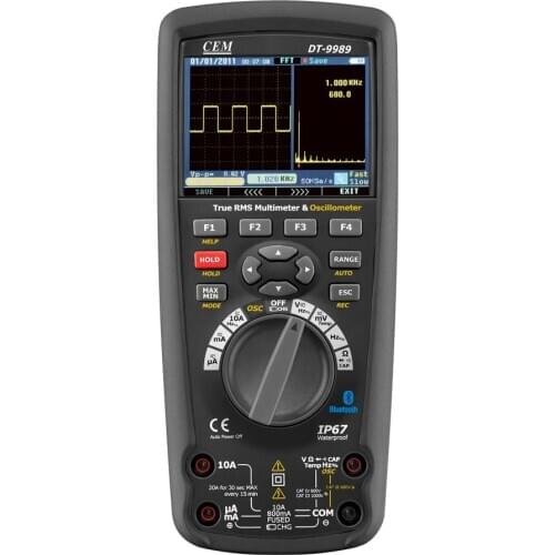 Digital multimeter oscilloscope LCD Color screen usb DT-9989 Professional current voltage test 0.025% DCV Accuracy